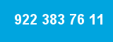 922 383 76 11